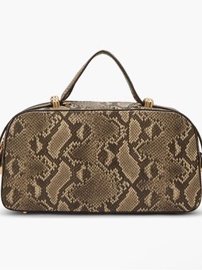 ANNE KLEIN Snake-Print Satchel Bag NWT!